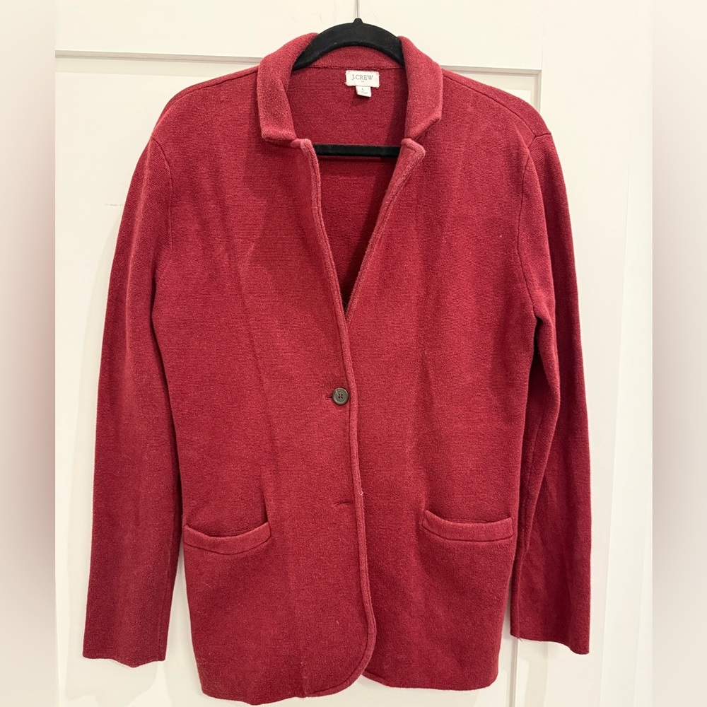J. Crew Women's Deep Red Blazer